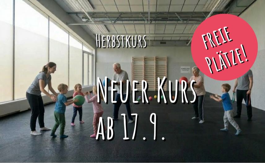 Bewegung verbindet - Vorschulkinder, Erwachsene und Senioren